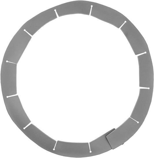 Adjustable Pie Crust Shields, Silicone Baking Protectors, Cover Ring Tools Fits 8-11.4 Inch Pies, Baking Pie Pizza Crust Shield Protector Cover for Edges ﻿ (Grey)