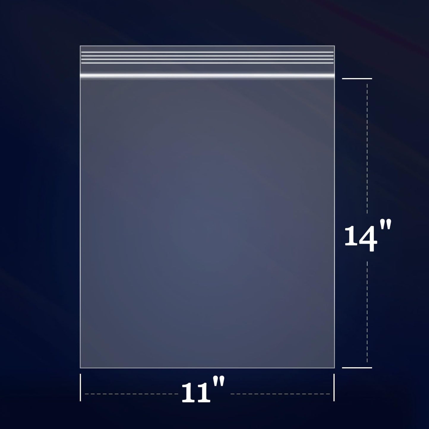 iMailer - 1000 Count - 11" x 14" Large Zip Bags - 2 Mil Reclosable Zip Plastic Poly Bags with Lock Seal Zipper for Prints, Photos, Documents, Clothing, T-Shirt