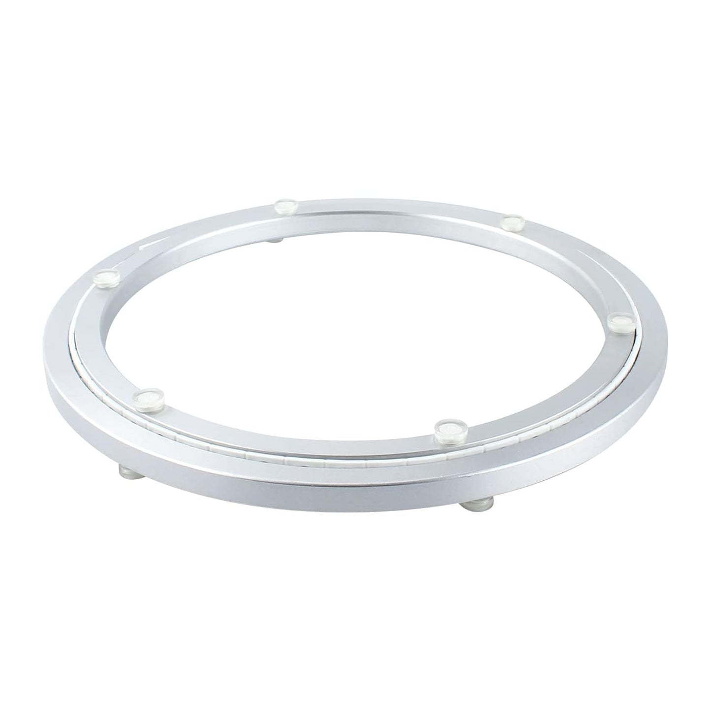 TamBee 12 Inch Mute Lazy Susan Bearing Base - 300lb Capacity Aluminum Heavy Duty Lazy Susan Turntable Mechanism Kit for Smooth Rotation, Universal Hardware for DIY Furniture, Table (Base Only)