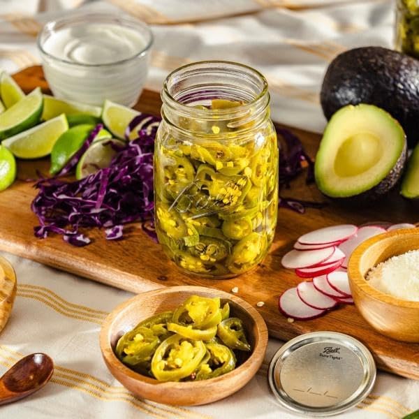 Ball Regular Mouth Glass Mason Jars with Lids and Bands, Used for Canning (Pint, 16 Ounce (Pack of 24))