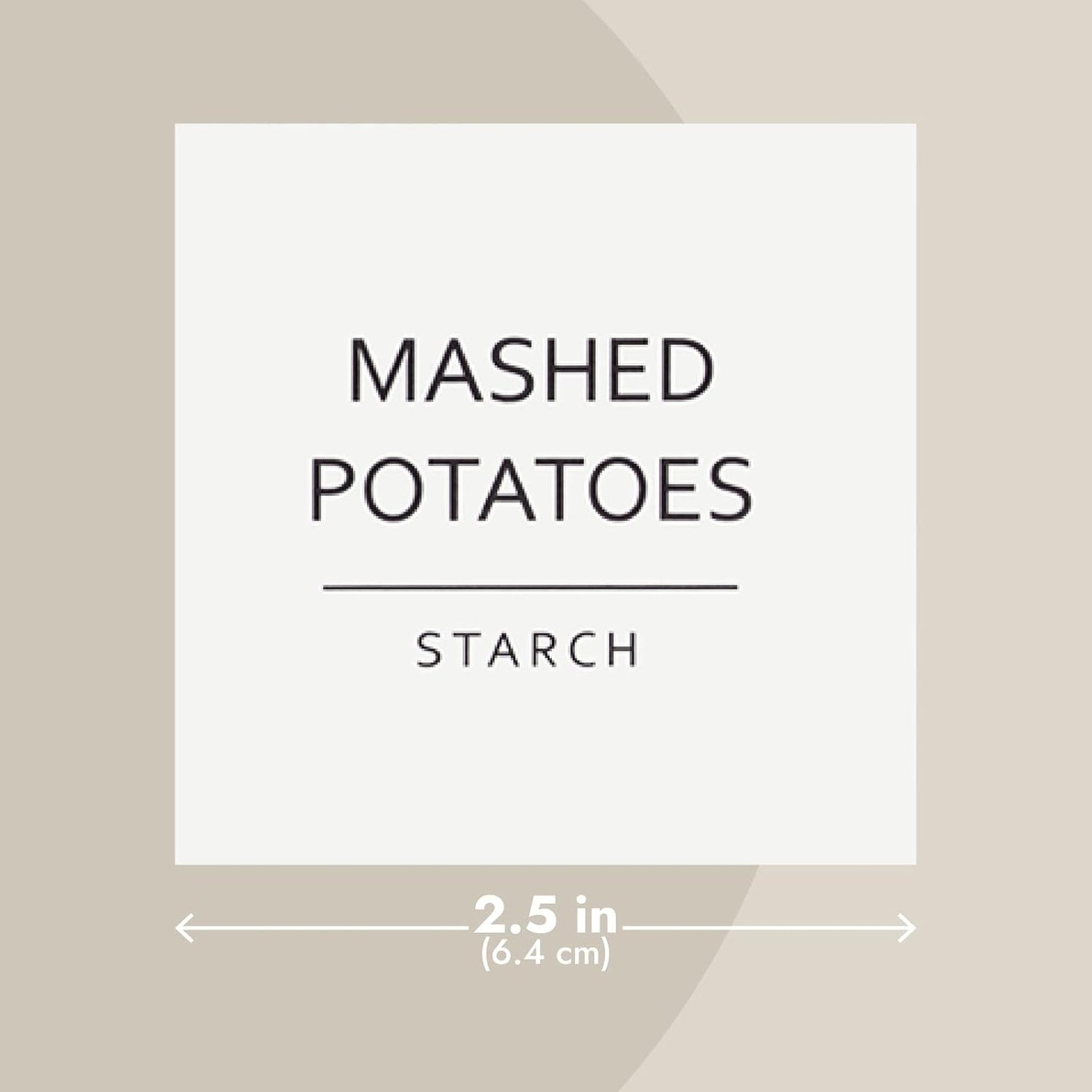 Talented Kitchen 144 Pantry Labels for Containers, Food Storage - Preprinted Black All-Caps on Matte White Vinyl Stickers for Minimalist Style Kitchen (Water Resistant)