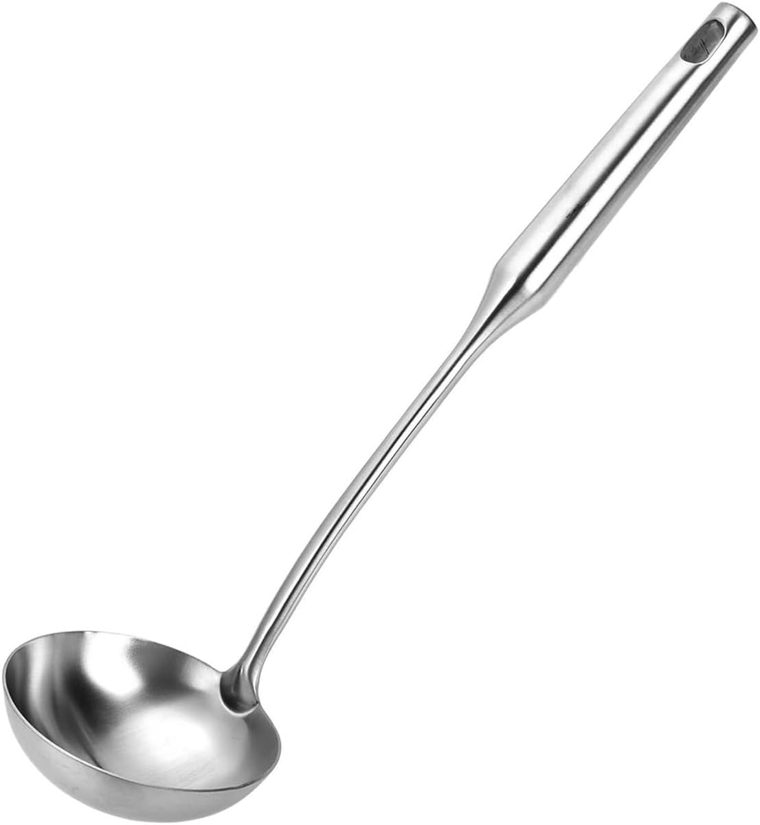Soup Ladle, Stainless Steel Ladle, Ladles for Serving or Cooking, Durable Metal Ladle, Kitchen Lade 13.9 Inches1 Pack (Color:Silver)