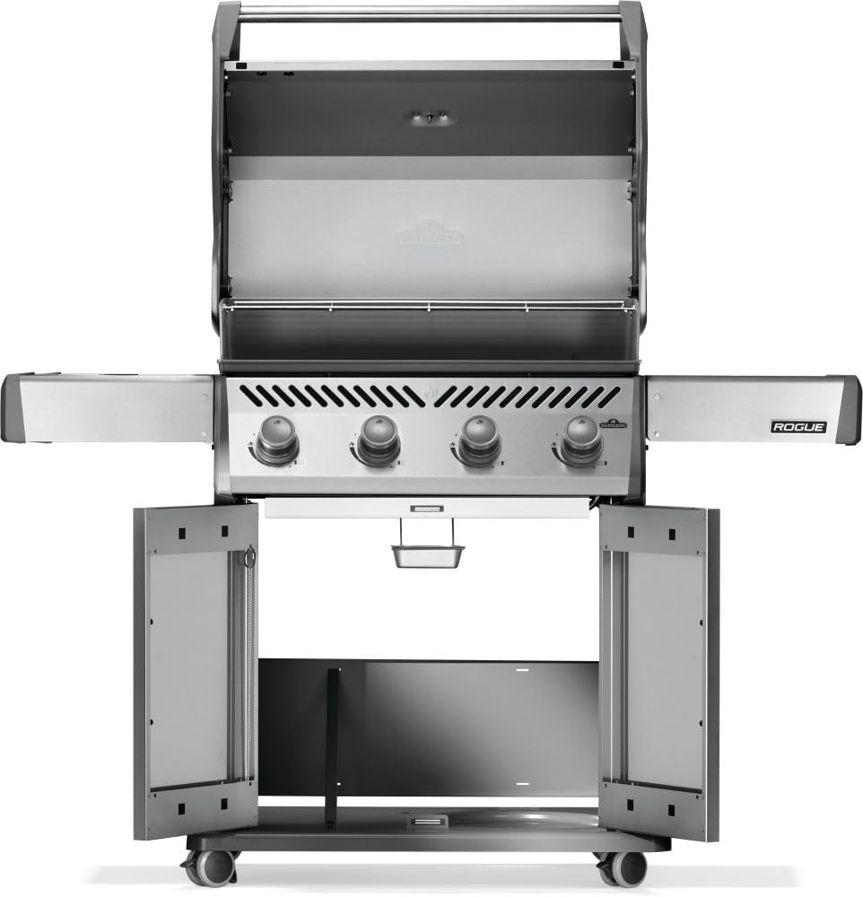 Napoleon Rogue 525 Natural Gas Grill, Stainless Steel, Durable 4-Burner Gas Grill