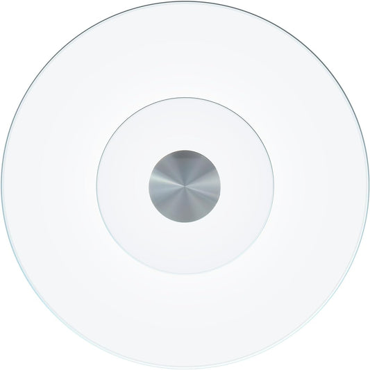 40-Inch Lazy Susan Turntable for Dining Table, Tempered Glass, 360° Rotation, Anti-Tip Design, Perfect for Parties, Weddings, and Family Dinners (40 inch)