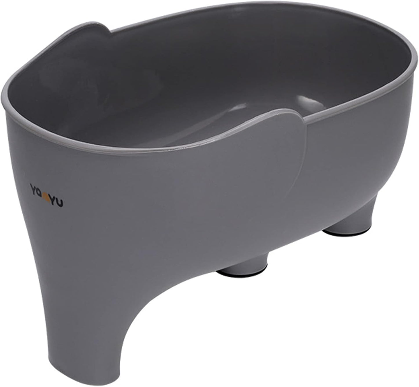 Vegetable Washing Basket with Elephant Drainage for Fruits, Pasta, Noodles - Kitchen (Gray)