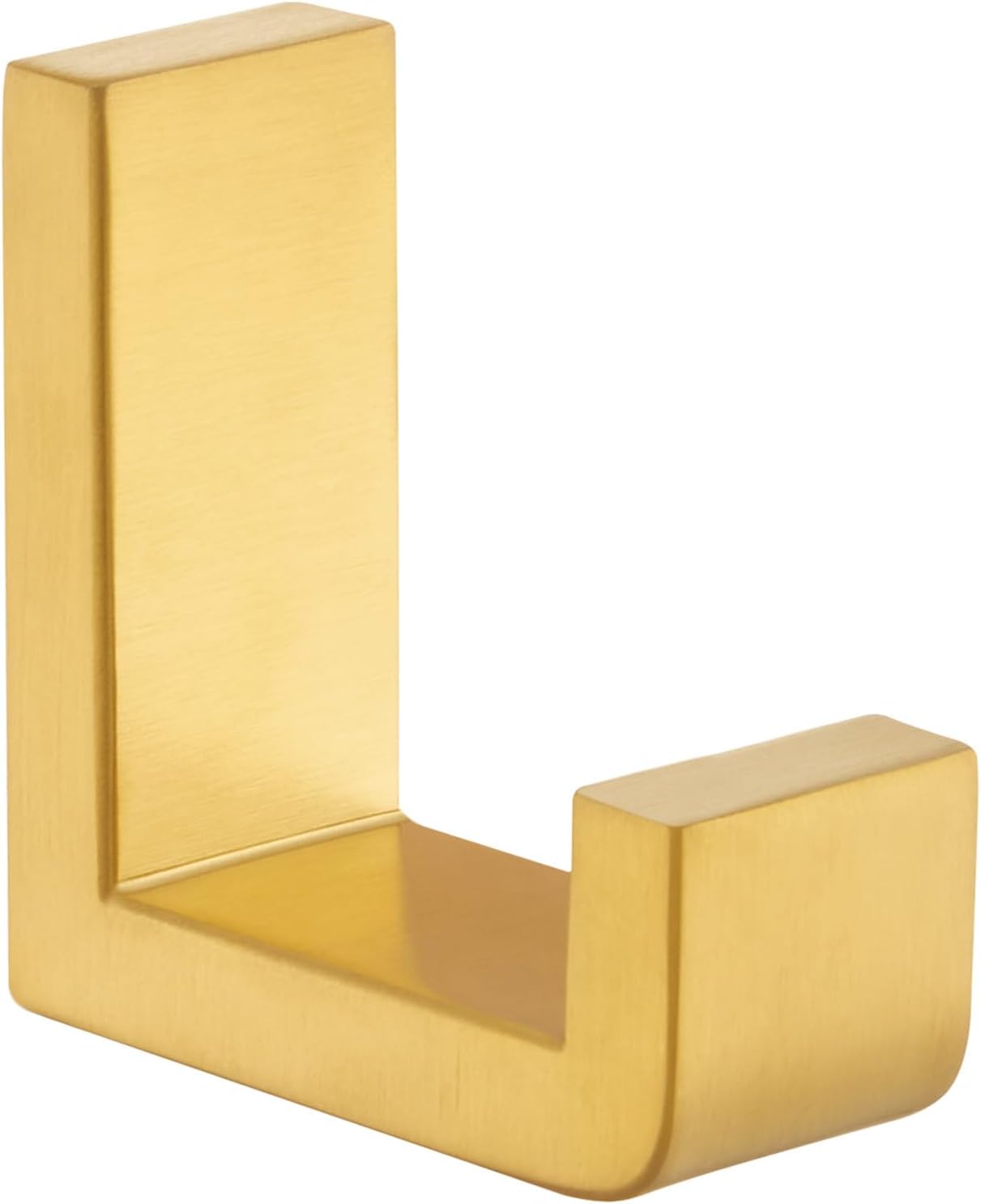 Angle Simple Towel Hook for Bathroom, SUS 304 Stainless Steel Shower Wall Coat Hook, Bath Robe Holder Hanger, Brushed Gold