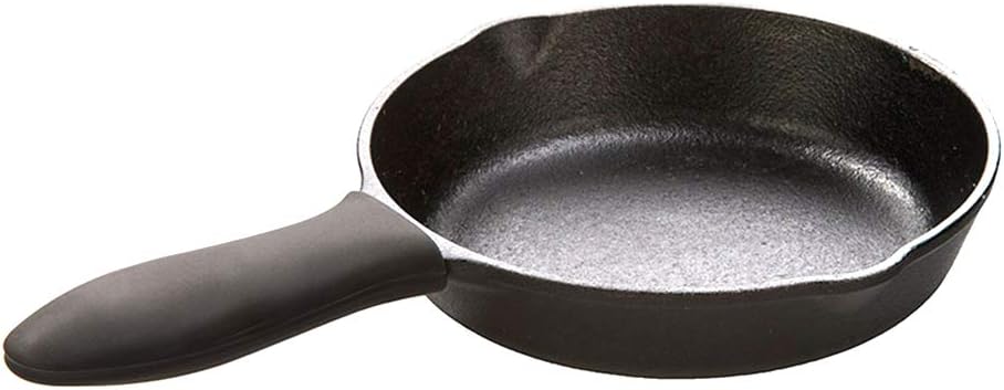 Silicone Hot Handle Holder Small Cast Iron Handle Cover Skillet Handle Cover Griddle Cover Cookware Handles Cover for Frying Pans & Griddles Sleeve Grip Handle Cover Small & Large Black 6 Pcs