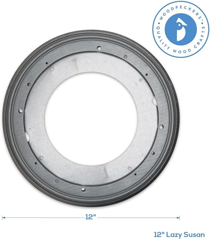 Lazy Susan Hardware, 12 inch, 1,000 lbs. Load Capacity, Pack of 25 Steel Lazy Susan Turntable Ball Bearing, by Woodpeckers