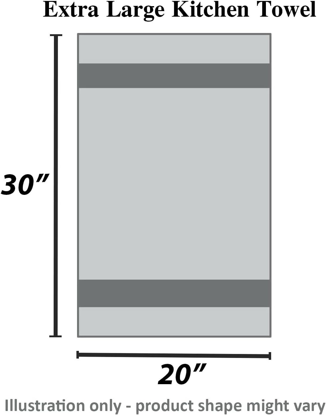 Urban Villa Kitchen Towels, Cuisine Stripes,Premium Quality,100% Cotton Dish Towels,Mitered Corners,Ultra Soft (Size: 20X30 Inch), Red Multi, Highly Absorbent Bar Towels & Tea Towels - (Set of 3)