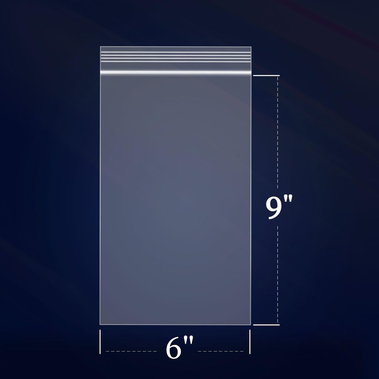 iMailer - 500 Count - 6" x 9" Clear Reclosable Zip Plastic Poly Bags 2 Mil for A7 A8 A9 Cards & Envelopes, Bakery, Cookies, Treats