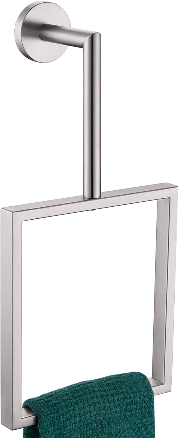 Towel Ring Brushed Nickel Hand Towel Rack for Kitchen Decor Wall Mount Stainless Steel Bath Towel Hanger Bathroom Hardware Accessories, AN3005BR