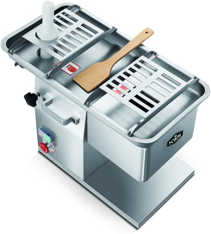 KWS JQ-58 Duo Function Commercial 1950W 2.6HP Electric 5mm Fresh Meat Cutter + Stainless Steel Meat Grinder All in One Grinding and Slicing Machine for Restaurant/Deli/ Butcher Shop
