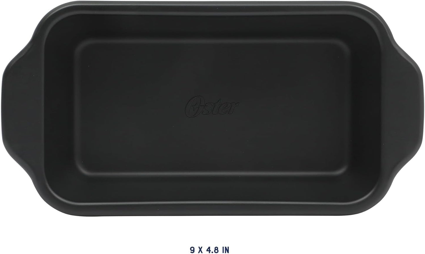 Oster Teston 9 Inch x 5 Inch Nonstick Carbon Steel Loaf Pan - Matte Black