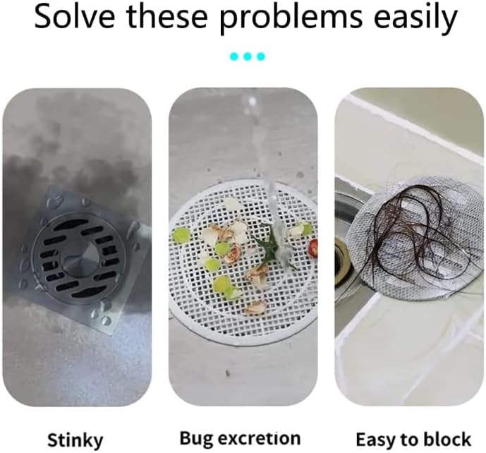 2 Pieces 8 x 8 Inch Silicone Tub Stopper Floor Drain Cover Sewer Anti-Odor Mat Deodorizing Drain Plugs for Kitchen,Bathroom and Laundry (Grey)