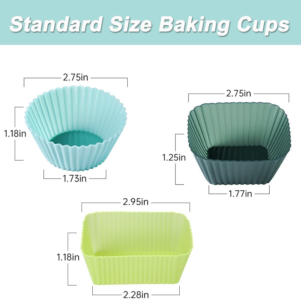 Silicone Baking Cupcake Cups Muffin Liners Nostick Cake Molds Bento Lunch Box Dividers