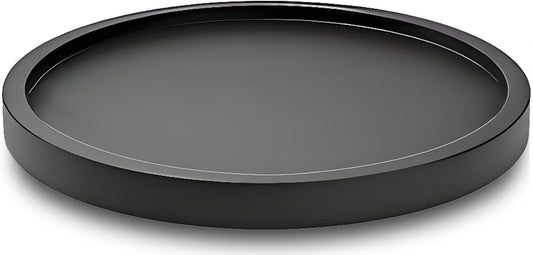 9" Black Bamboo Lazy Susan Organizer Kitchen Turntable for Cabinet Pantry Table Organization