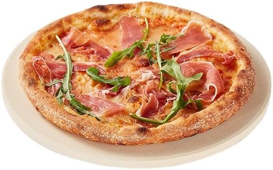 Large Pizza Stone Round 14", Heavy Duty Cooking Stone for Grill, Baking Pizza Stone for bread, Ideal for Grilling Baking Several Sizes of Pizzas