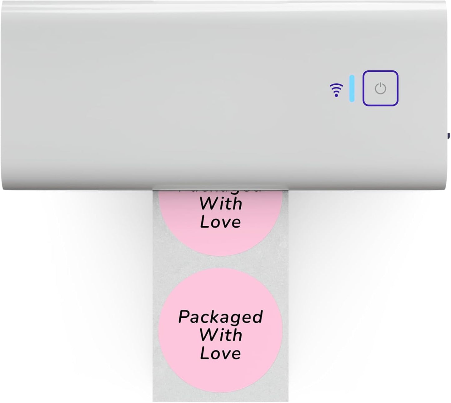 Rollo Circle Thermal Labels 2 Inch - Roll of 1,000 Round Sticker Labels - Multi-Purpose Direct Thermal Printer Stickers 2x2 (Pink)