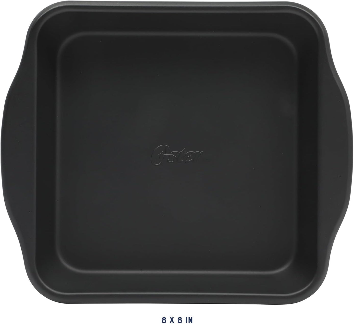 Oster Teston 8" Square Nonstick Carbon Steel Cake/Bake Pan - Matte Black