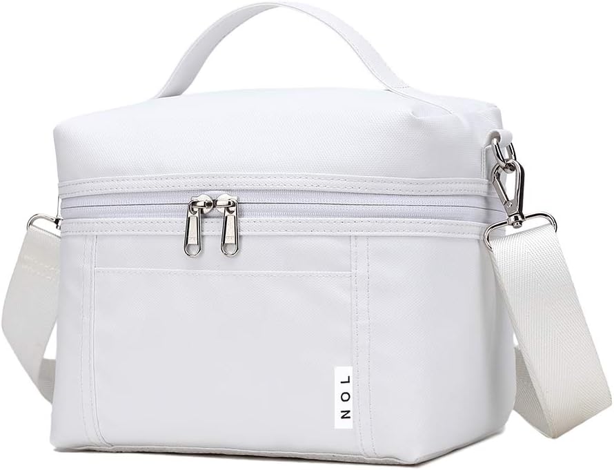 NOL Natural Organic Lifestyle Insulated Lunch Bags for Women Cooler Bag Lightweight Nylon Waterproof Lunch Box For Work