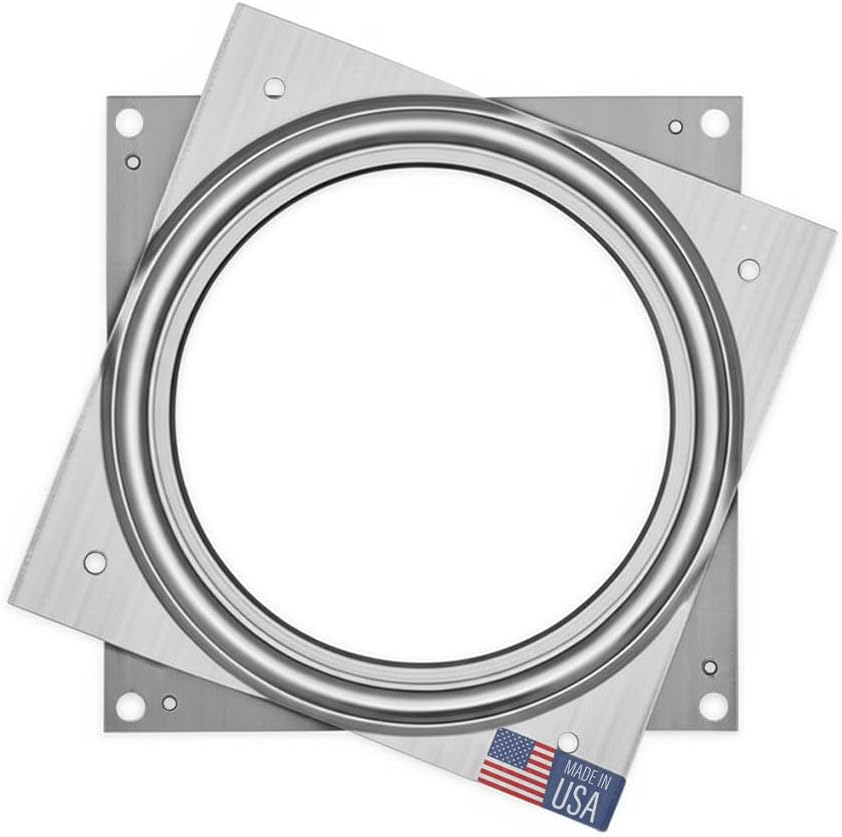 Lazy Susan Hardware, 4 inch, 350 lbs. Load Capacity, Pack of 10 Steel Lazy Susan Turntable Ball Bearing, by Woodpeckers