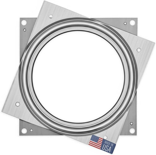 Lazy Susan Hardware, 4 inch, 350 lbs. Load Capacity, Pack of 2 Steel Lazy Susan Turntable Ball Bearing, by Woodpeckers