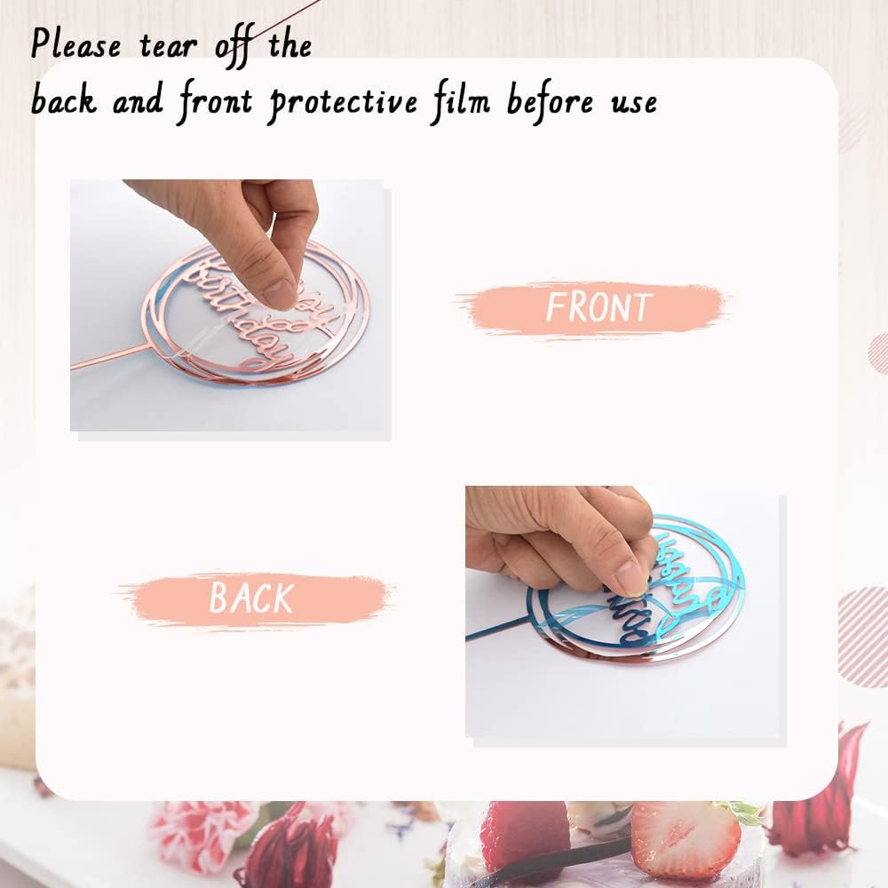 BEISHIDA 27 PCS Pink and White Ball Cake Topper Mini Balloons Cake Toppers Foam Ball Cupcake Toppers Happy Birthday Cake Insert Pick DIY for Anniversary Wedding Cake Decorations Baby Shower Party