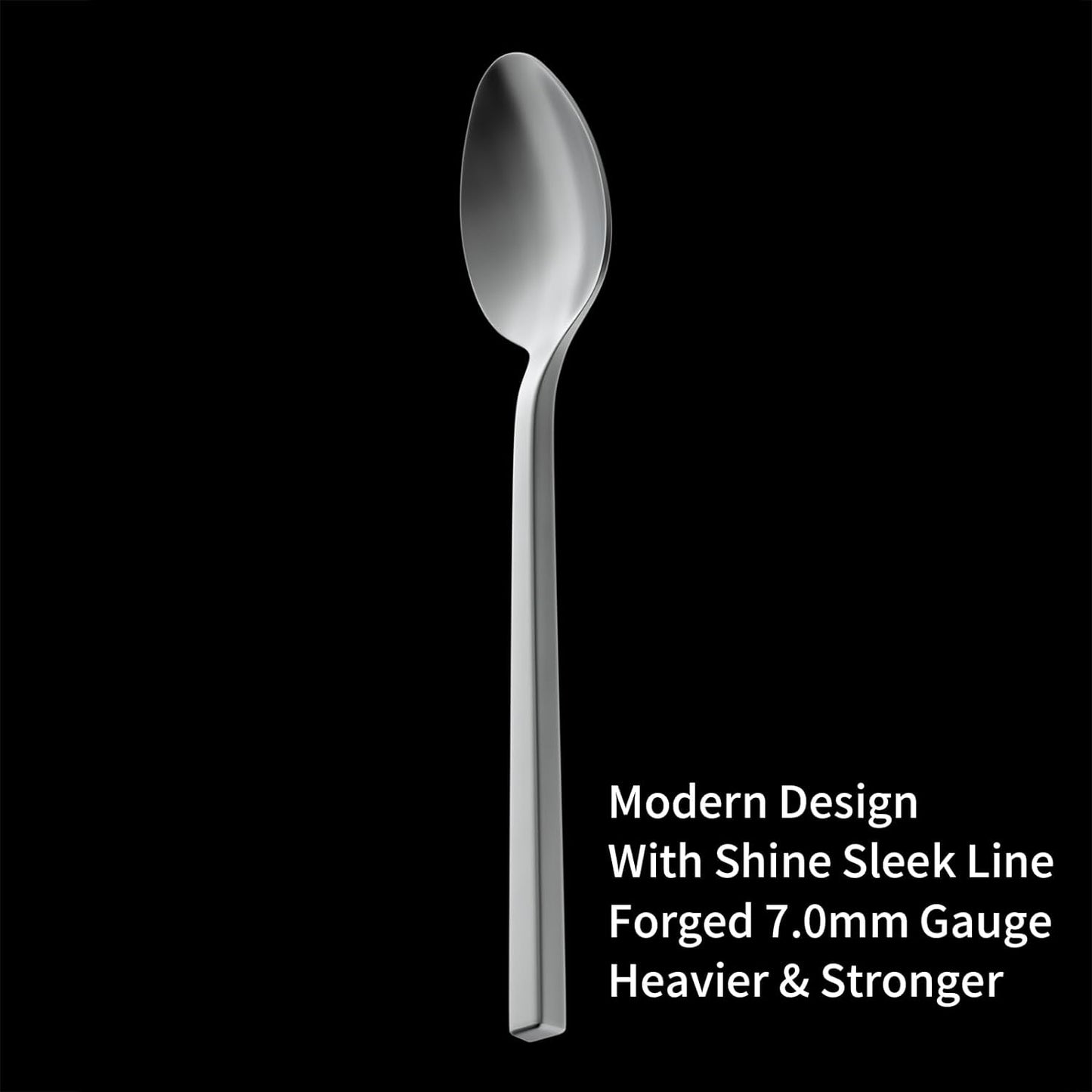 Alata Cube 20-Piece Forged Silverware Set Stainless Steel Flatware Set,Service for 4,Matte Satin Polished Cutlery Set,Dishwasher Safe