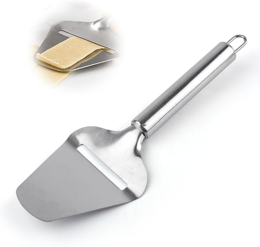 Stainless Steel Cheese Slicer for Block Cheese, Handheld Butter Cutter Shaver Multi-Functional Kitchen Tool for Hard and Semi-Hard Non-Stick Cheeses Grater, Vegetables, Cactus Peeler