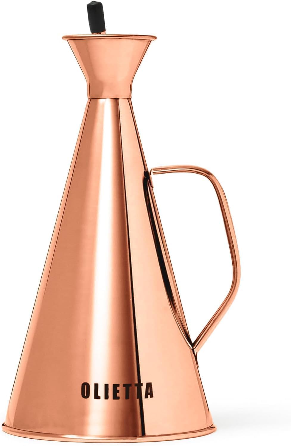 Olive Oil Dispenser Bottle Copper Stainless Steel Non Drip Leak Proof No Mess Vinegar Pourer & Kitchen Drizzler 34 oz 1000ML 1 Litre Great for Pouring & Drizzling Easy to Clean & Leakproof