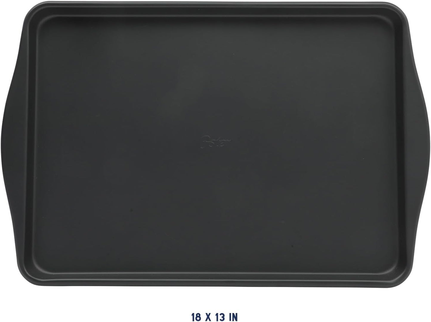 Oster Teston 18 x 13 Inch Nonstick Carbon Steel Cookie Baking Sheet - Matte Black
