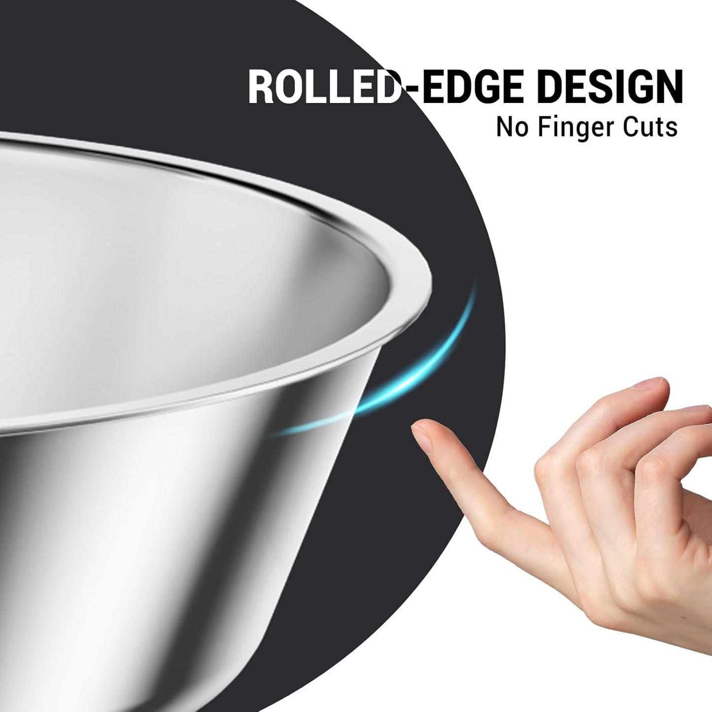 Round Chafing Dishes for Buffet 5 Qt,High Grade Chafing Dish Buffet Set, Full Size Pan,Rolled-Edge Design Food Warmers for Parties,Buffet,Wedding,Birthday,Camping 4 PACK (White)