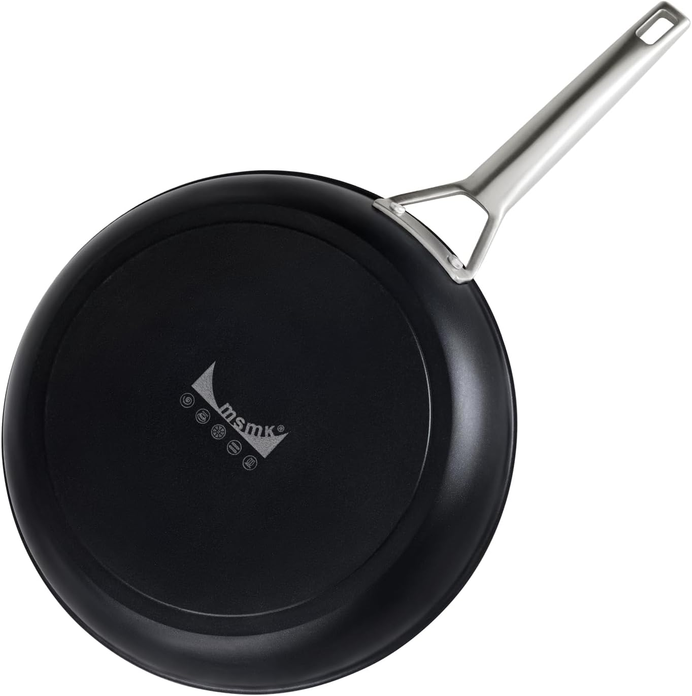 MsMk 7 inch Small Frying Pan Skillet, Carbonize also Non-Stick Saute Pans, PFAS & PFOA Free Non-Toxic, Scratch-resistant, for Induction, Ceramic and Gas Cooktops All Stovetops, Dishwasher & Oven Safe