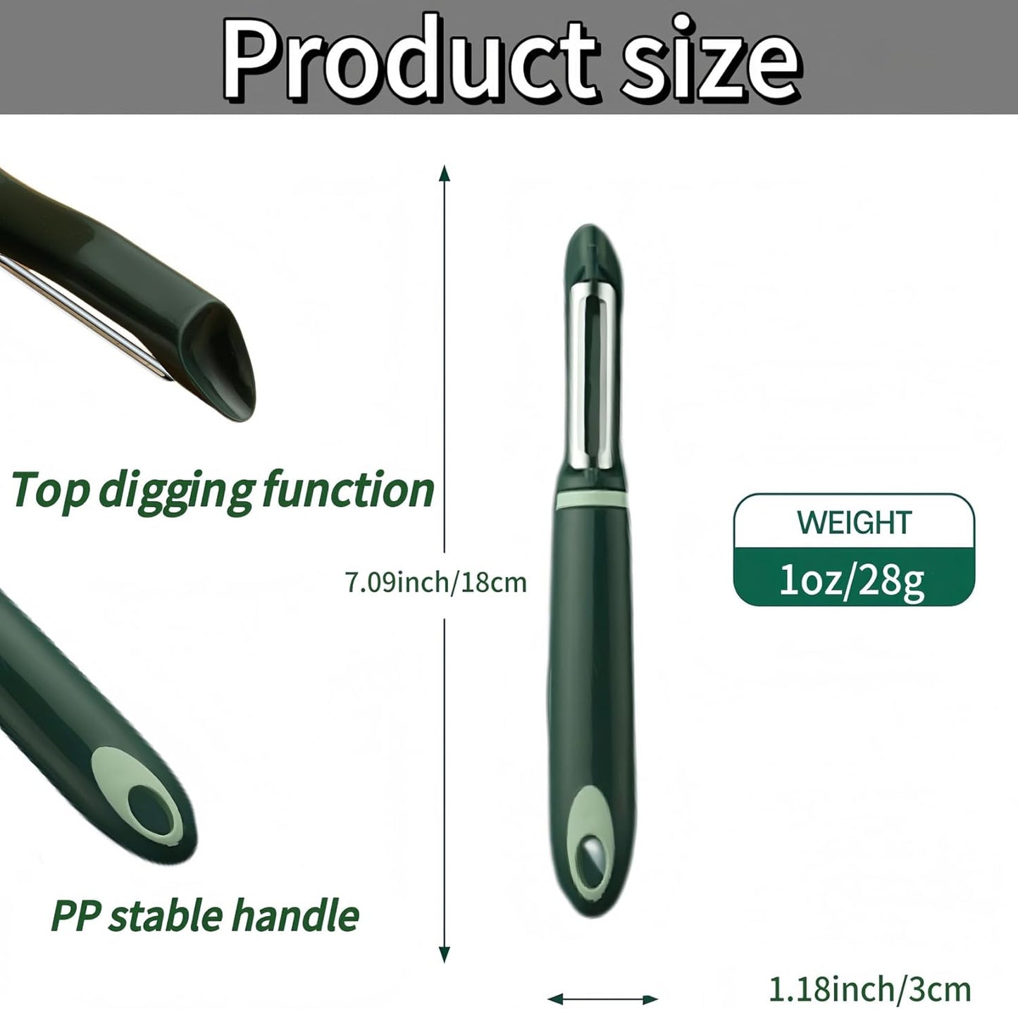 10 Pack Vegetable Potato Peeler for Kitchen,Ergonomic Soft-Touch Handle-Black (Aquamarine, 30 Pack)