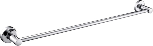 JiePai Bath Towel Bar Chrome, 17.6 Inch Stainless Steel Towel Rack Bathroom Towel Holder Wall Mount Kitchen Dish Cloth Hanger (Chrome, 17.6 Inch)