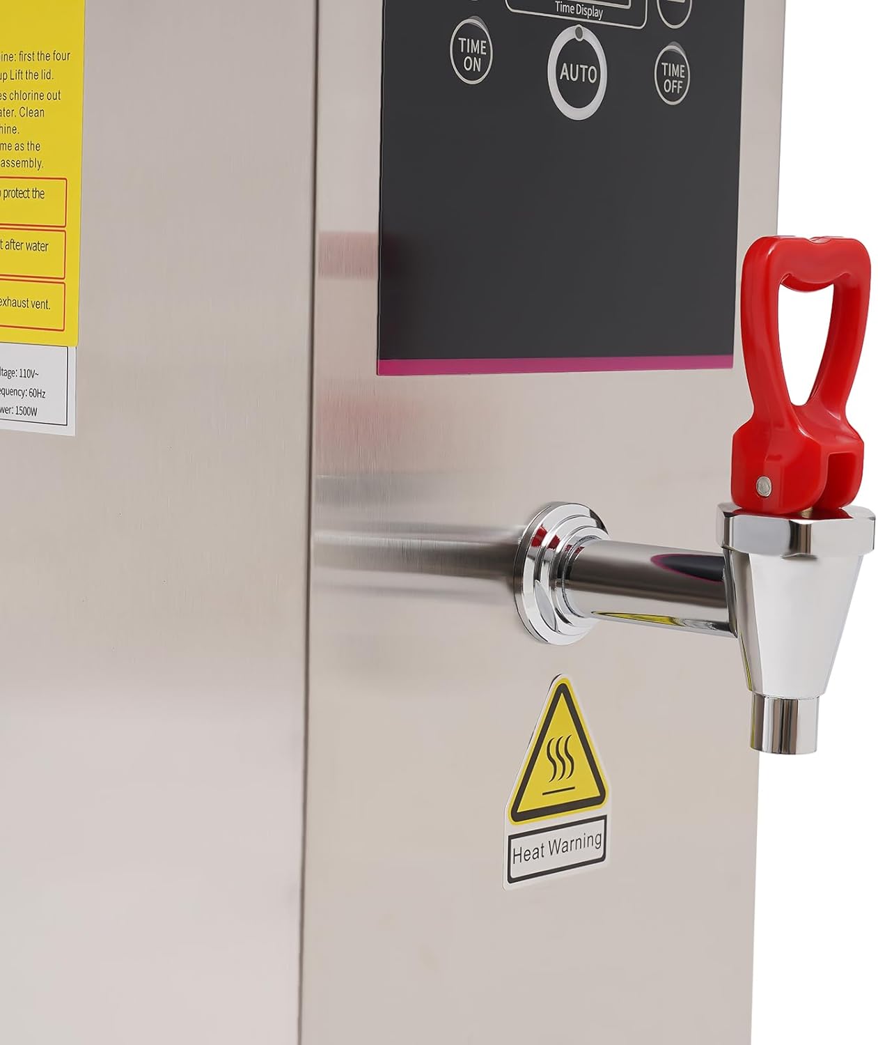 Step-Heating Commercial Hot Water Dispenser, 10L/2.64Gal Hot Water Boiler Dispenser Electric Water Pot Boiler Commercial Boiling Water Machine for Tea Coffee Shop Dessert Shop Hotel - 25L/H 2500W