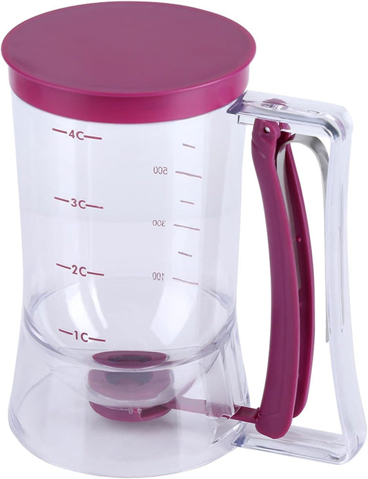 Pancake Batter Dispenser Separator 900mL Manual Cupcake Pancake Waffle Measuring Cup Baking Tool Kitchen Accessory Easy Pour Baking Supplies