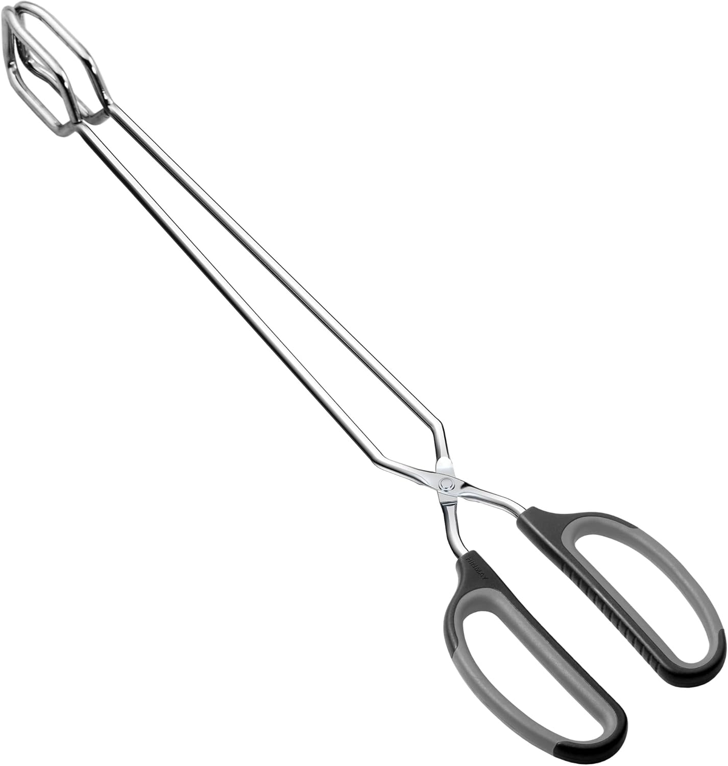 Scissor Tongs 16-Inch Extra Long Stainless Steel Barbecue Grilling Tongs (Black Handle)
