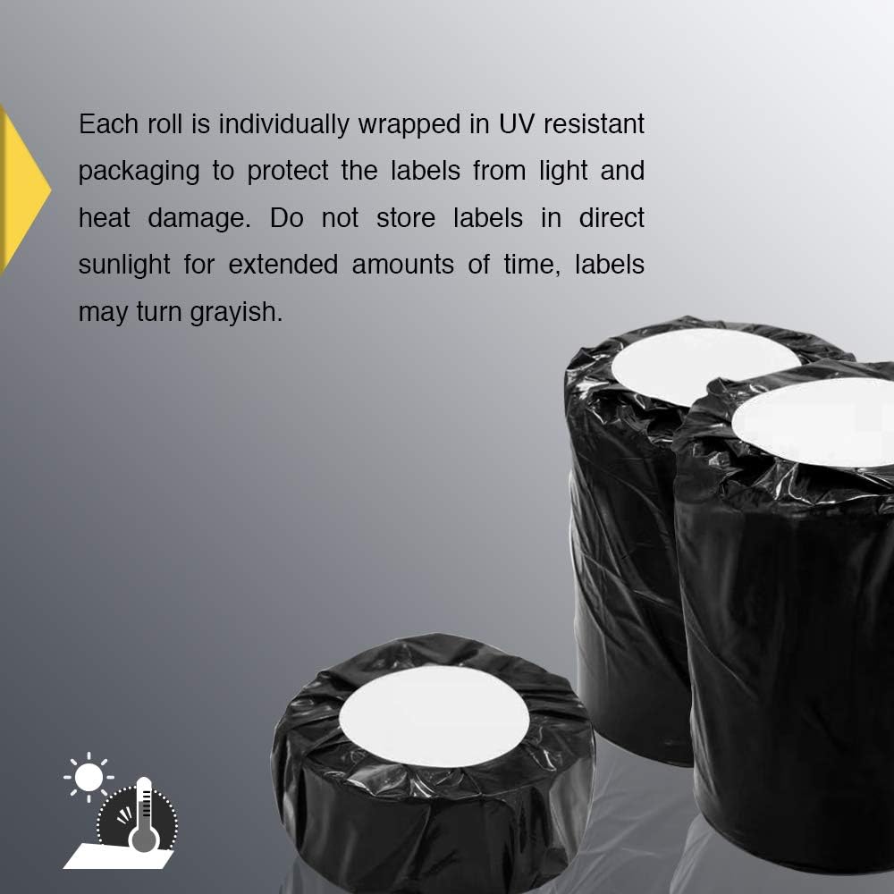 BETCKEY - 1" x 1" Square QR Code Labels Compatible with Zebra & Rollo Label Printer,Premium Adhesive & Perforated[Red, 6 Rolls, 8280 Labels]