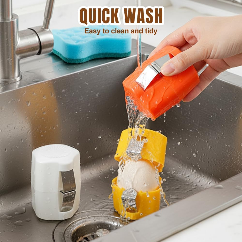 2026 New Egg opener, Egg Shell Separator for Raw Eggs Gadgets Cracker Tool, Upgrade Stainless Steel Egg Cutter Egg Cracker Tool Multifunctional Egg Cutter Multipack (4, Pink)