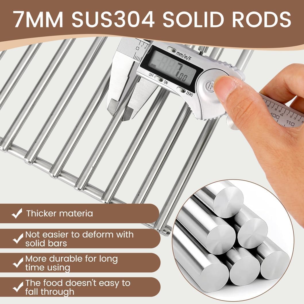 SF312C (3-Pack) 18 3/4" Stainless Steel Grates Replacement for BBQ Pro BQ05041-28, BQ51009 and Charbroil 463210310, 463210511, 463211511, 463211512, 463211513, 463211514