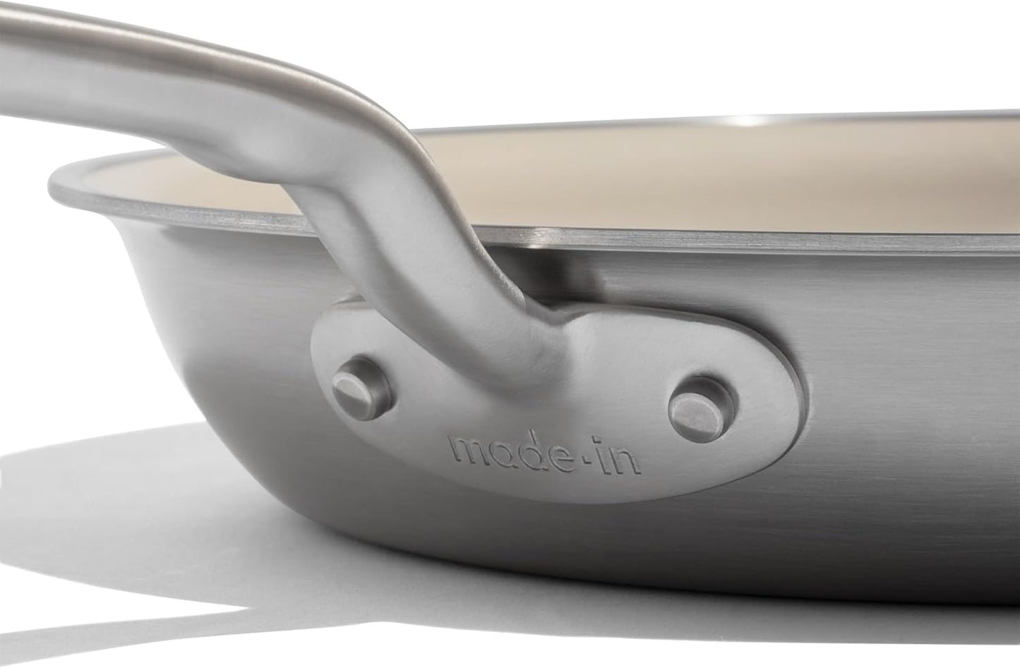 Made In Cookware - 10" Ceramic Non Stick Frying Pan (Stainless Handle) - 5-Ply Stainless Clad with Stay-Cool Handle - Professional Cookware