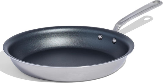 Made In Cookware - ProCoat 12" Non Stick Frying Pan (Graphite) - 5 Ply Stainless Clad Nonstick - Professional Cookware - Crafted in Italy - Induction Compatible