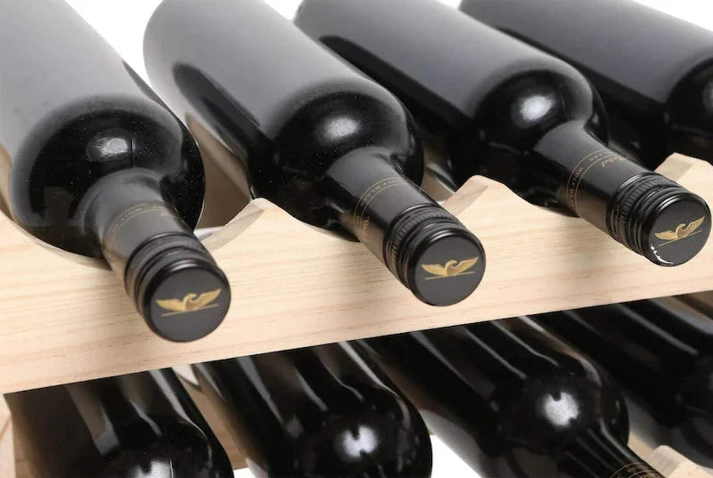 54 Bottle Wine Rack Dark Stain