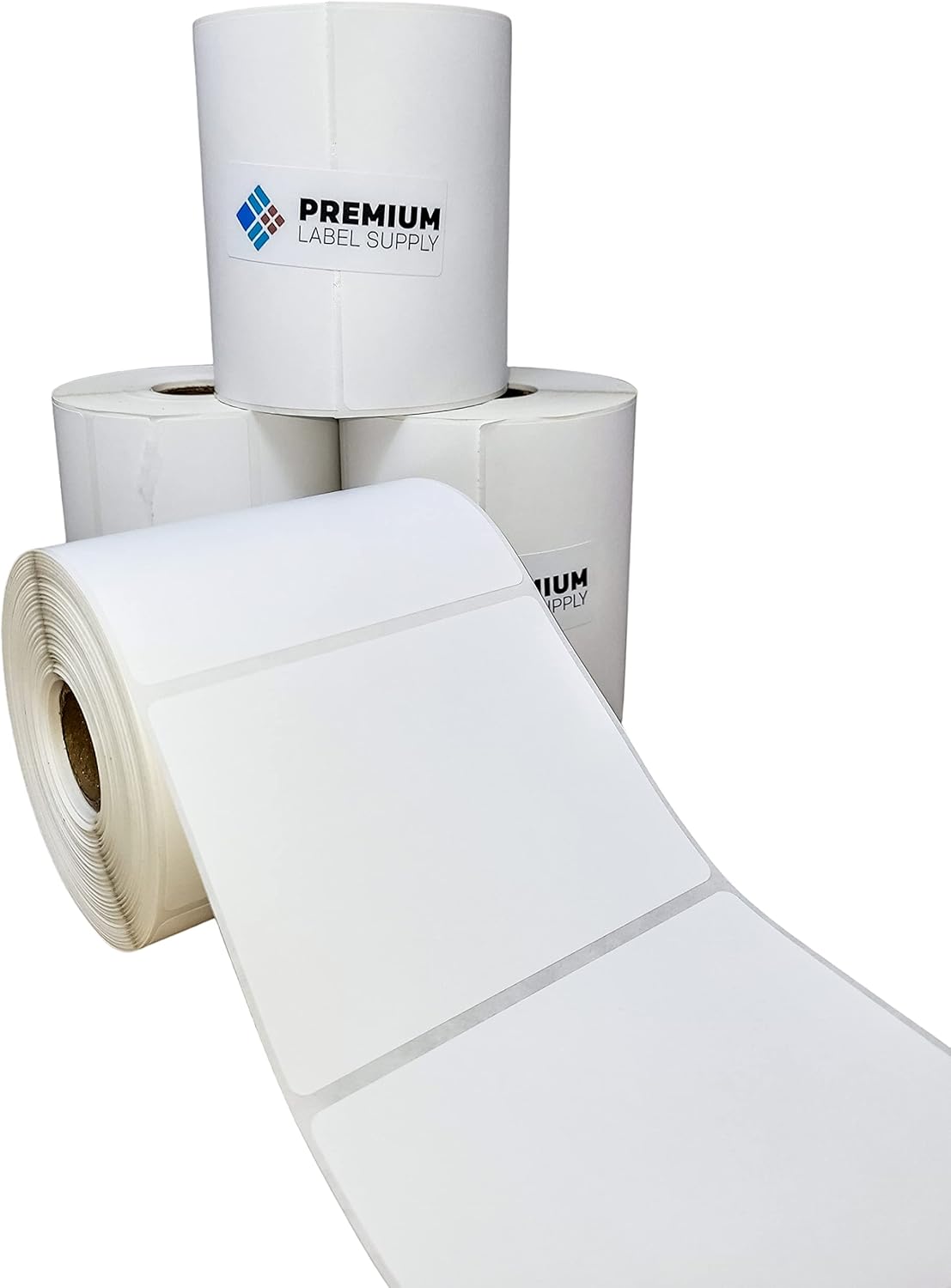 Premium Label Supply 4" x 3" Direct Thermal Labels - 500 Labels per Roll - 1'' Core - 100 Rolls - 50,000 Labels