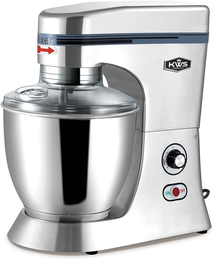 KWS M-B7 Commercial 620W Stand Mixer, 7 Quarts Heavy-Duty for Restaurant/Bakery/Tea Shop/Coffee Shop