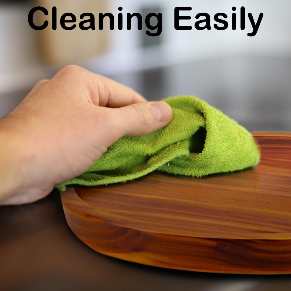 21" Acacia Wood Lazy Susan Organizer Kitchen Turntable for Cabinet Pantry Table Organization