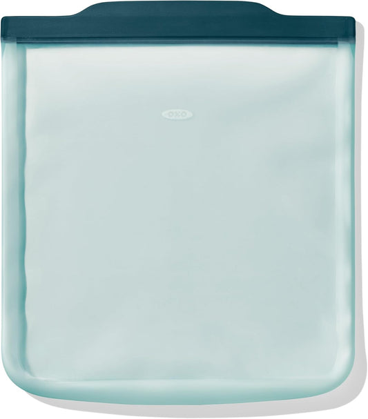 OXO Good Grips Silicone Reusable Bag – Gallon Bag (128 oz) - Lagoon