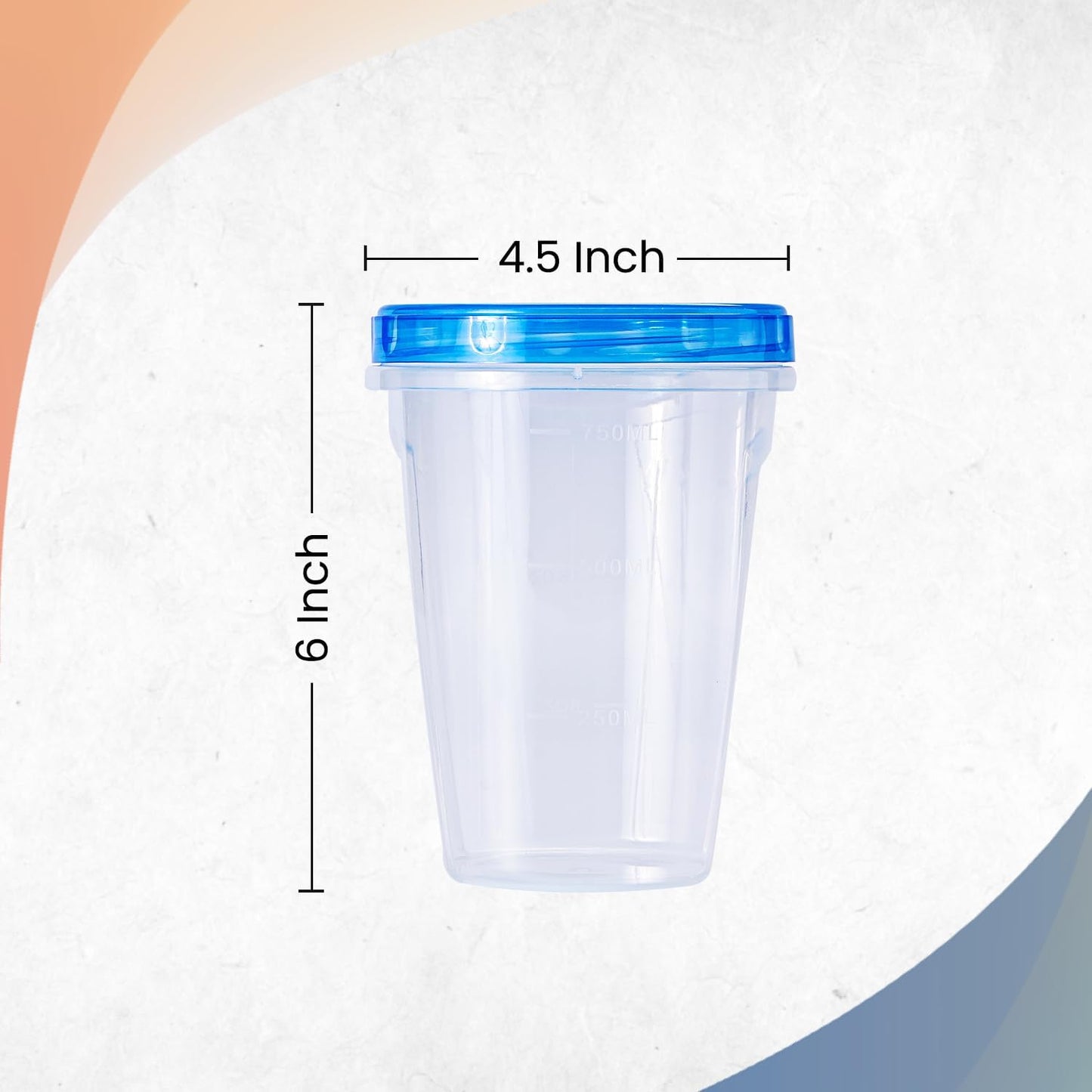 RFAQK 24 PCS Freezer Storage Containers with Lids-12 Plastic 32 oz Deli Containers with 12 Screw Lids-Freezer Containers for Soup with Twist Top Lids-Reusable Plastic Box for Lunch, Gym, Travel