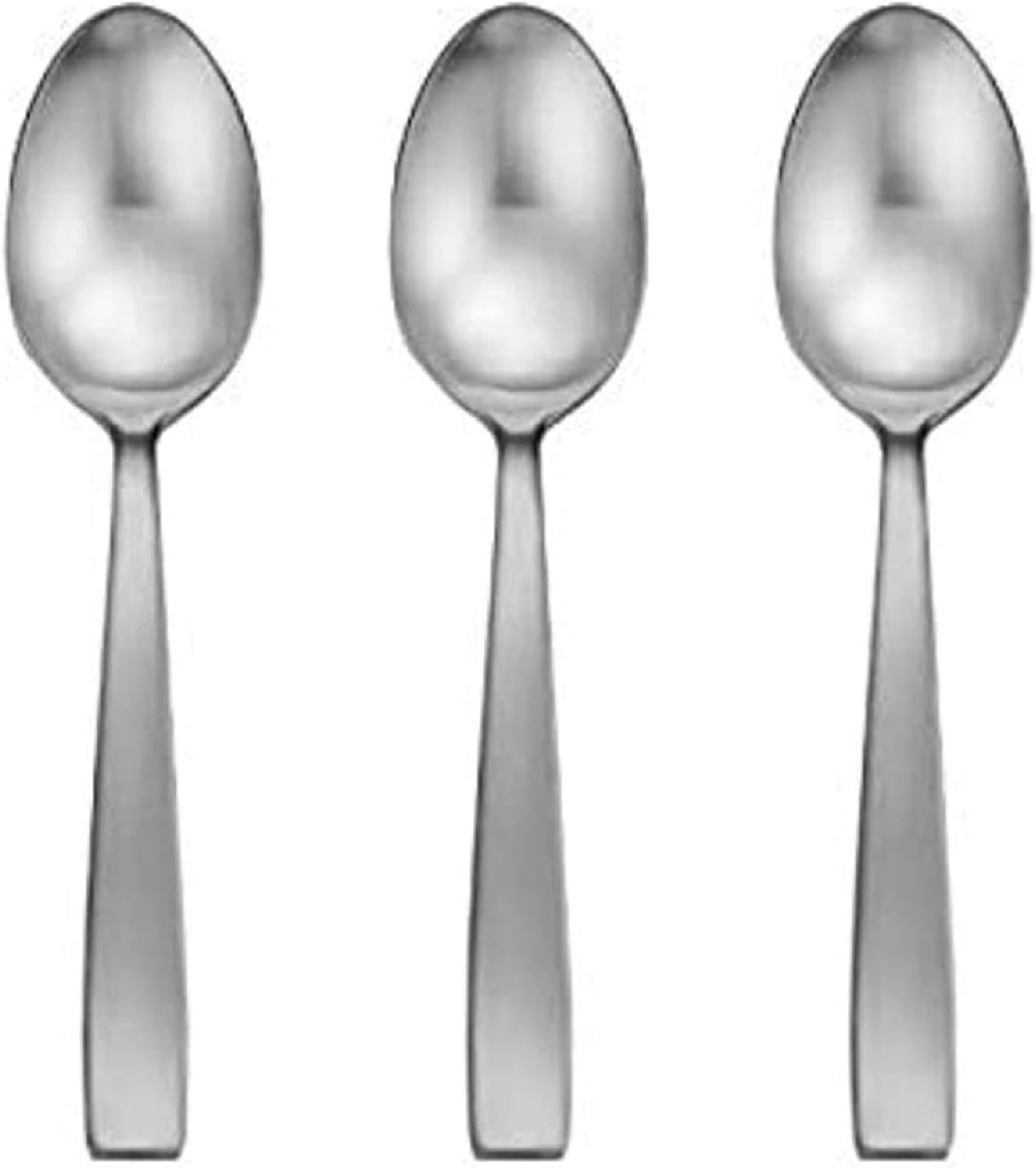 Oneida Everdine Everyday Flatware Serving Spoon, Set of 3, 18/0 Stainless Steel, Silverware Set